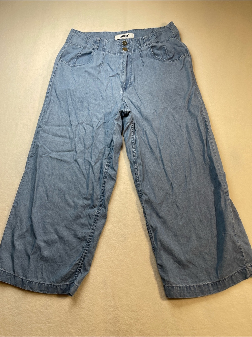 DKNY Light Wash Wide Leg PANTS WOMENS SIZE 8